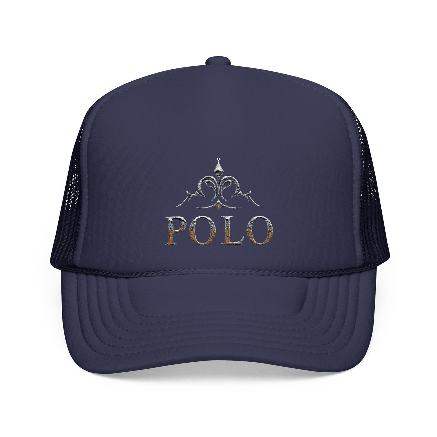 Stylish Embroidered Foam Trucker Hat - Casual Fashion Statement
