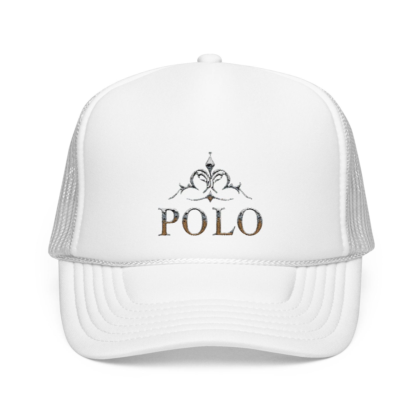 Stylish Embroidered Foam Trucker Hat - Casual Fashion Statement
