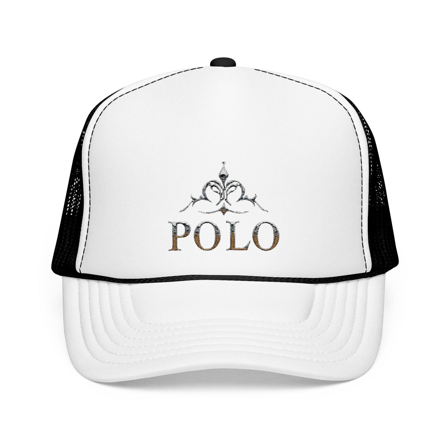 Stylish Embroidered Foam Trucker Hat - Casual Fashion Statement