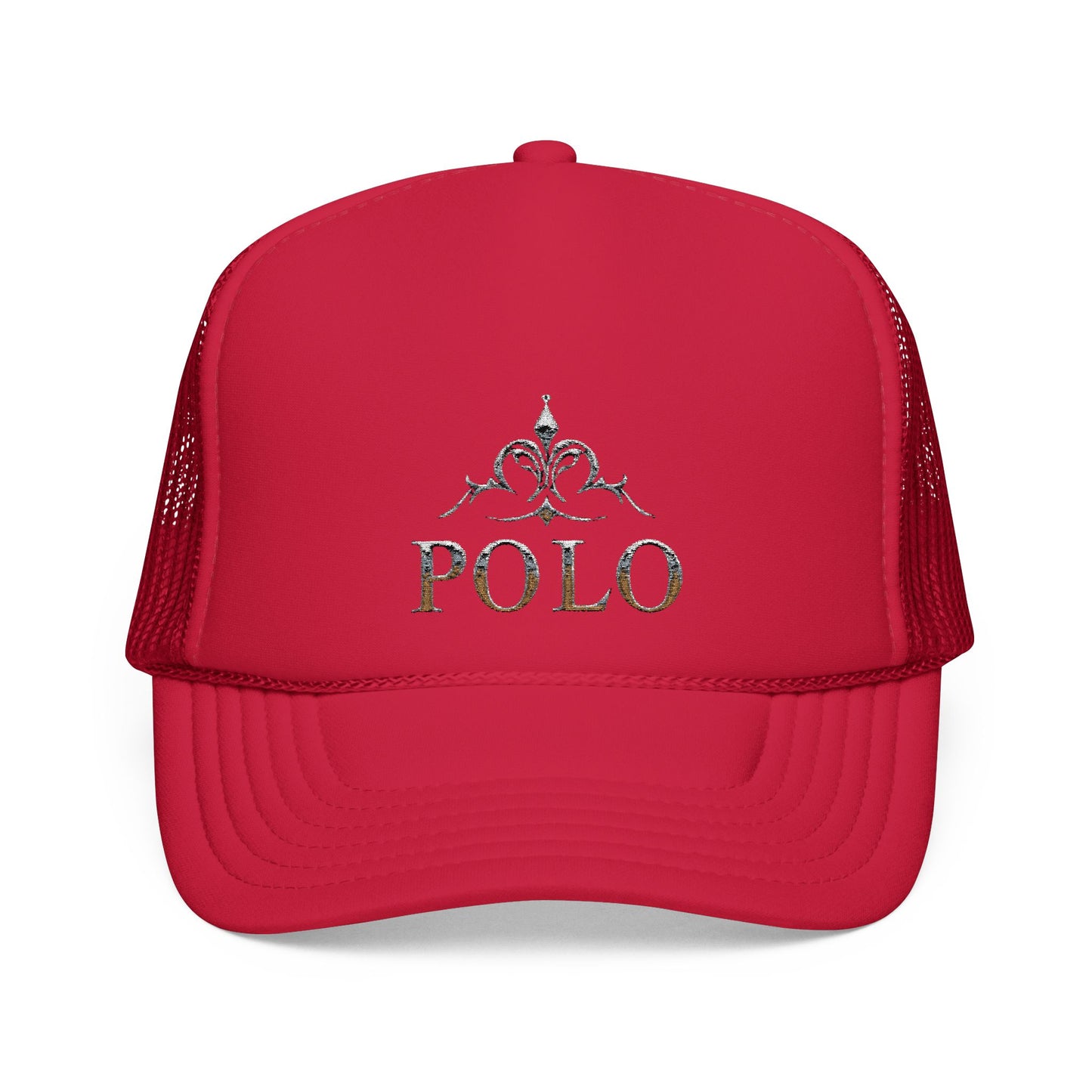 Stylish Embroidered Foam Trucker Hat - Casual Fashion Statement